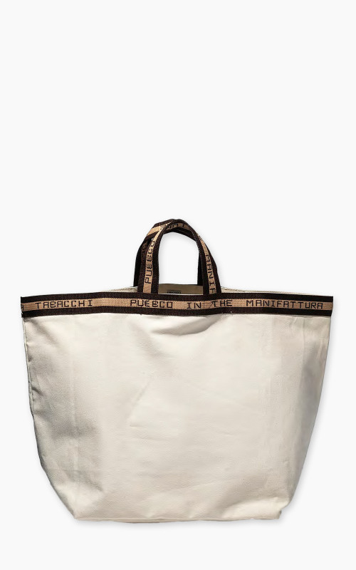 Puebco Clubhouse Tote Bag Manifattura Tabacchi Large Natural/Brown