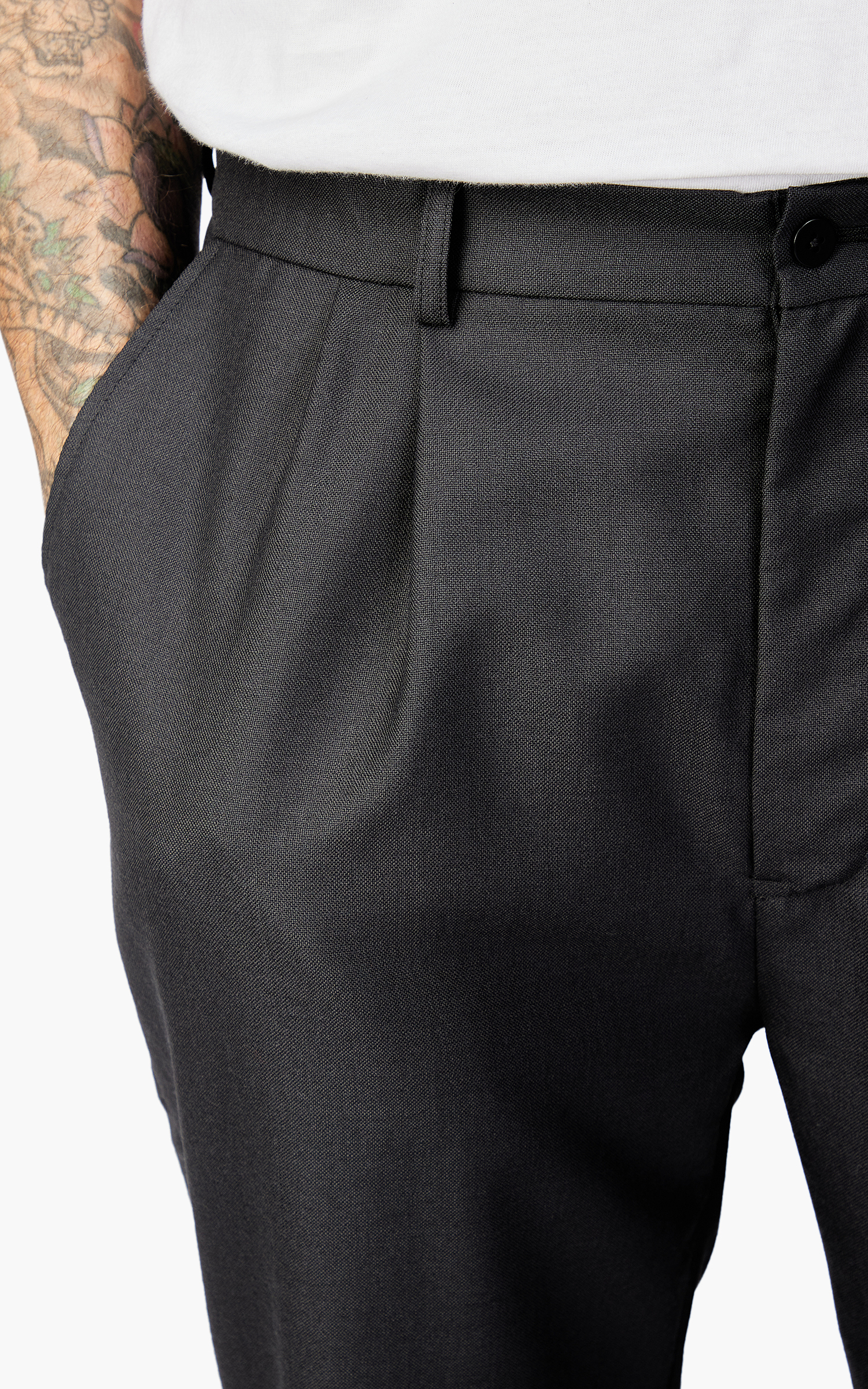 Heritage Bi-Stretch Wool Windowpane Trouser - Bobby Jones