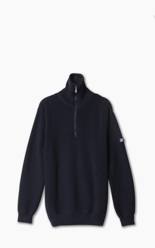 Leuchtfeuer-Strickwaren Commodore Knit Troyer Navy