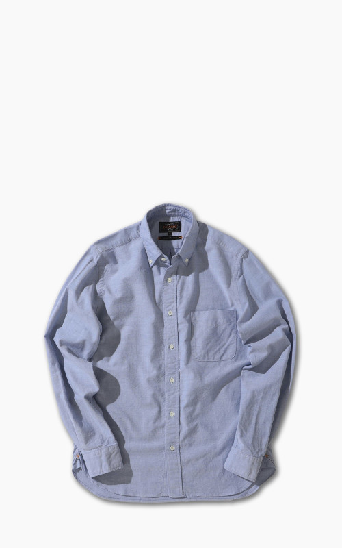 Beams Plus Oxford Button-Down Shirt Blue