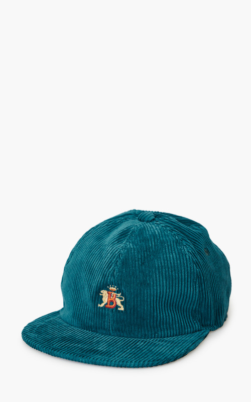 Baracuta Baseball Corduroy Cap Peacock Blue