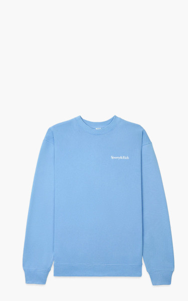 Sporty &amp; Rich Drink More Water Crewneck Periwinkle