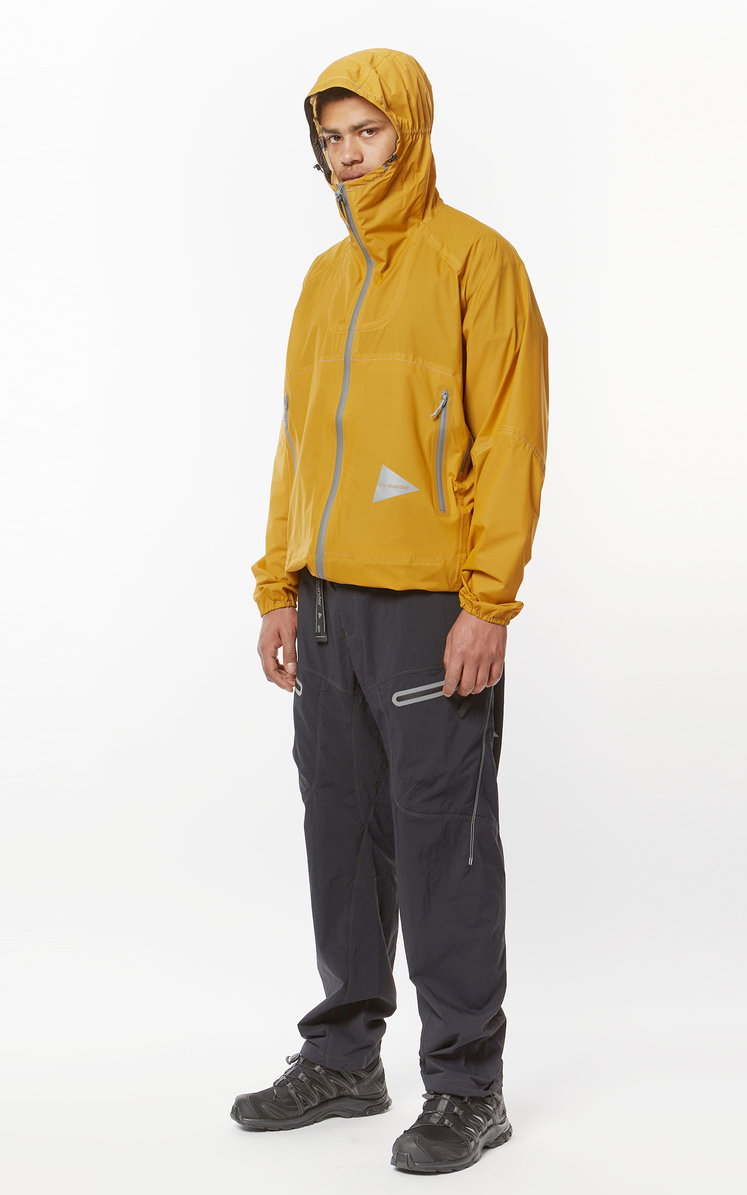 and wander 3L UL Rain Jacket Yellow Cultizm