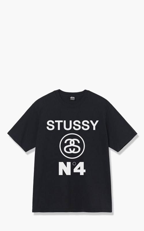 Stüssy Stussy No. 4 Pig. Dyed Tee Black 1904804/0001