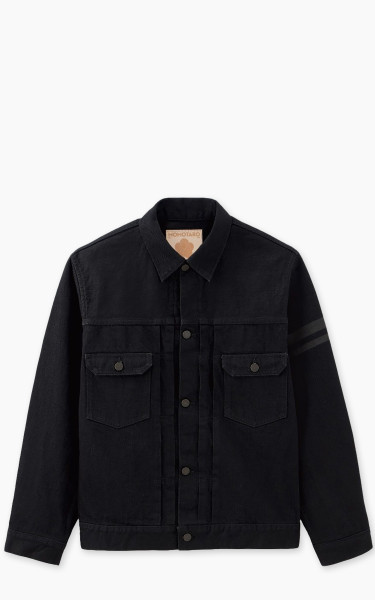 Momotaro Jeans MMGJ1102 Classic Type 2 Denim Jacket Black 15.7oz