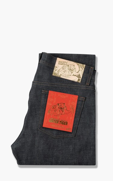 Naked &amp; Famous Denim Weird Guy Chinese New Year Water Tiger Selvedge 12.5oz WAT737203-IND