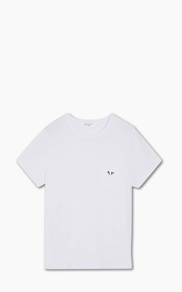 Maison Kitsuné Tricolor Fox Patch Classic Pocket T-Shirt White