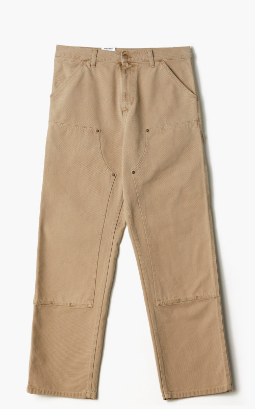 Carhartt WIP Double Knee Pant Dearborn Canvas Faded Dusty H Brown