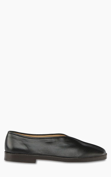 Lemaire Flat Piped Slippers Black
