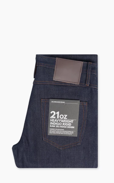 The Unbranded Brand UB321 Straight Fit Heavyweight Selvedge Indigo 21oz