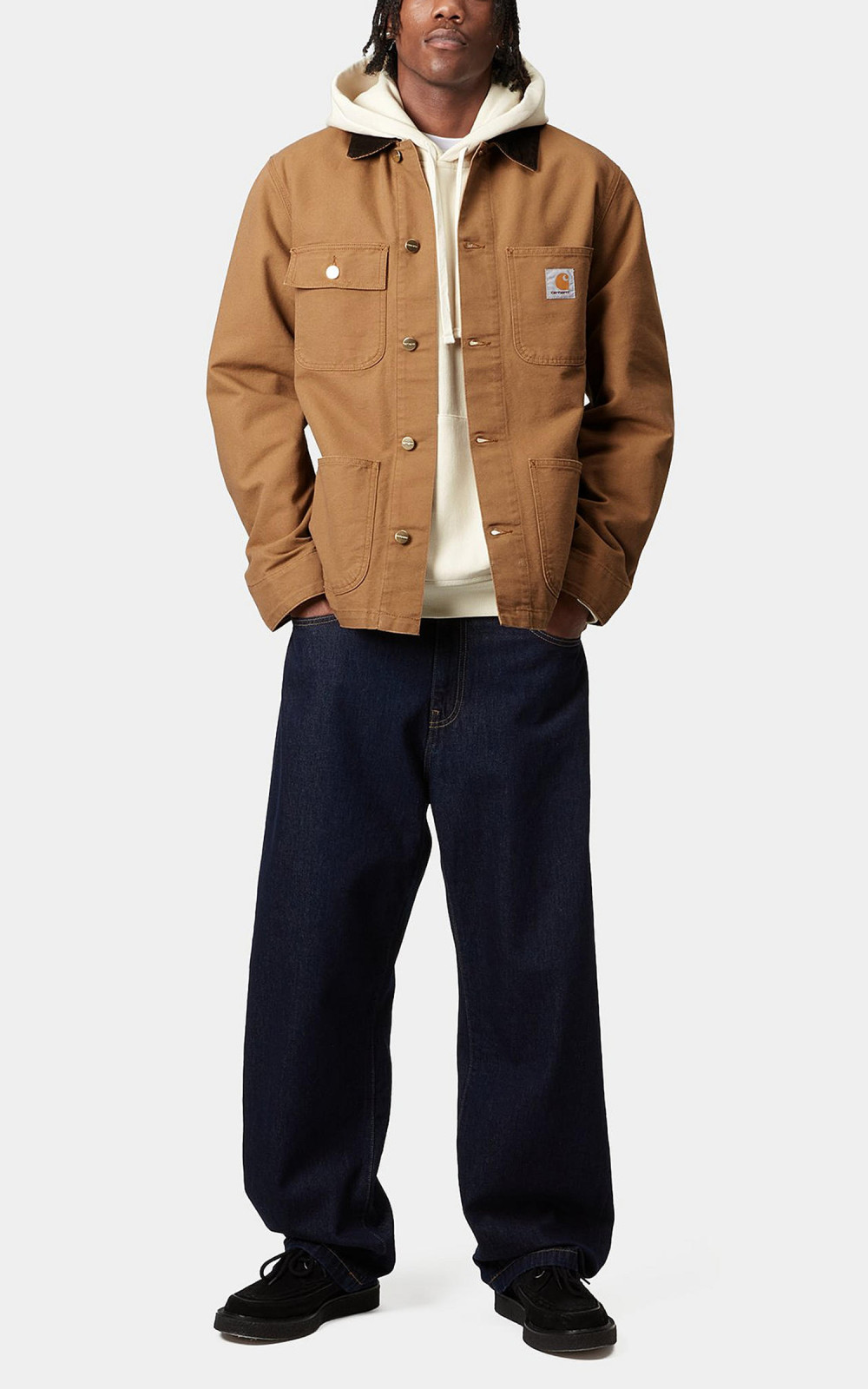 Carhartt WIP Michigan Coat Dearborn Canvas Rinsed Hamilton