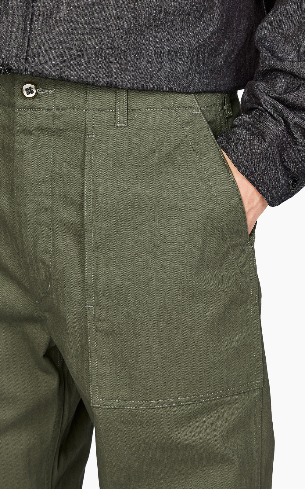 Engineered Garments Fatigue Pant Cotton Herringbone Twill