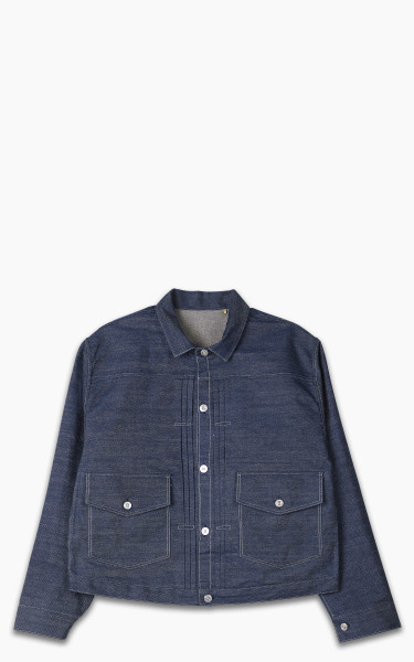 Levi&#039;s® Vintage Clothing 1879 Pleated Blouse Jacket Natural Indigo Rigid