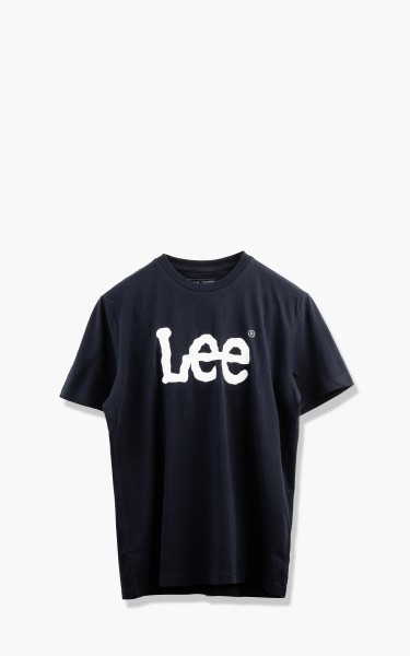 Lee 101 Wobbly Logo Tee Navy Drop
