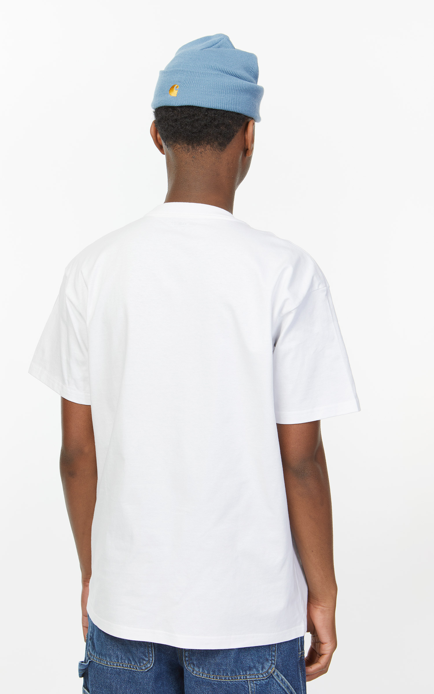 Carhartt WIP S/S Amherst T-Shirt White/Gulf | Cultizm