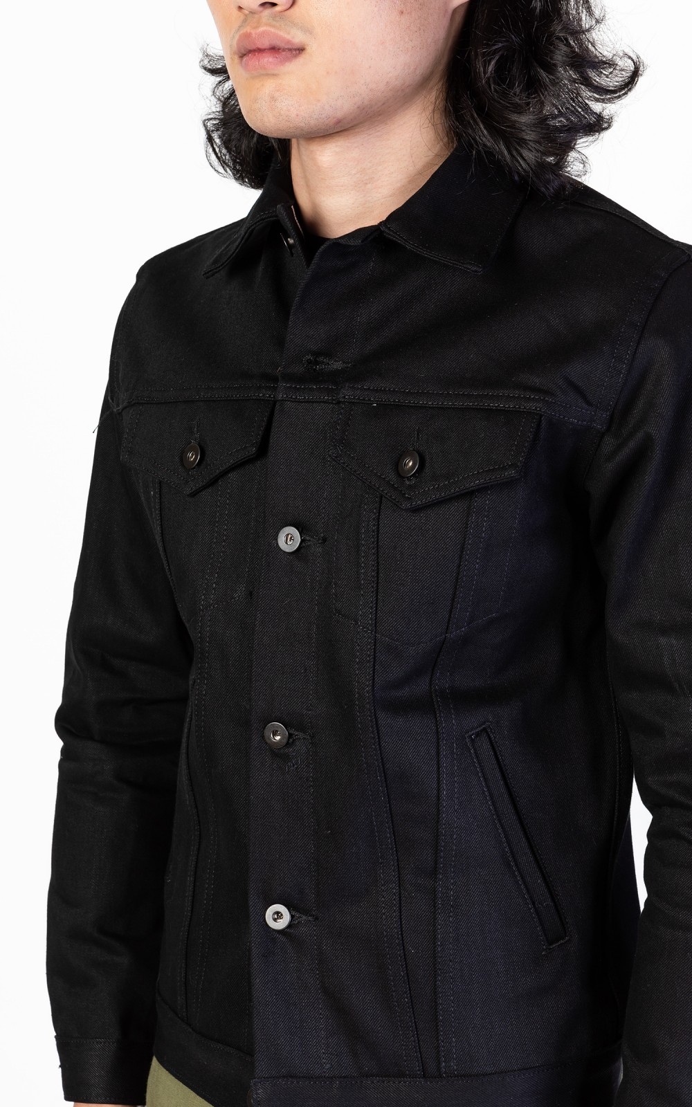 3sixteen Type 3S Denim Jacket Double Black 14.5oz | Cultizm