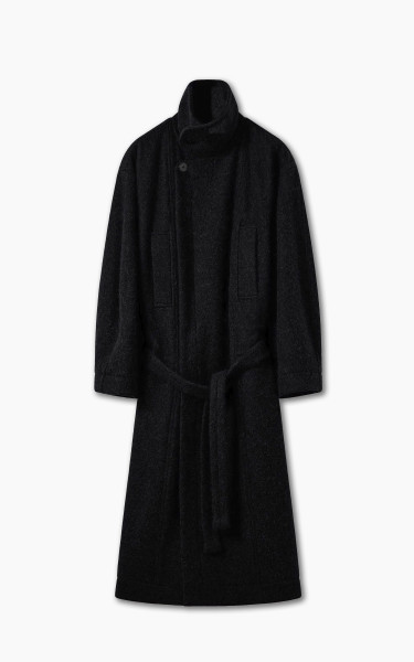 Lemaire Bathrobe Coat Soft Alpaca Wool Black