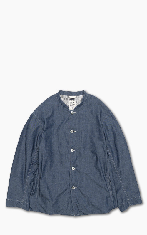 Nanamica Chambray Band Collar Jacket Indigo