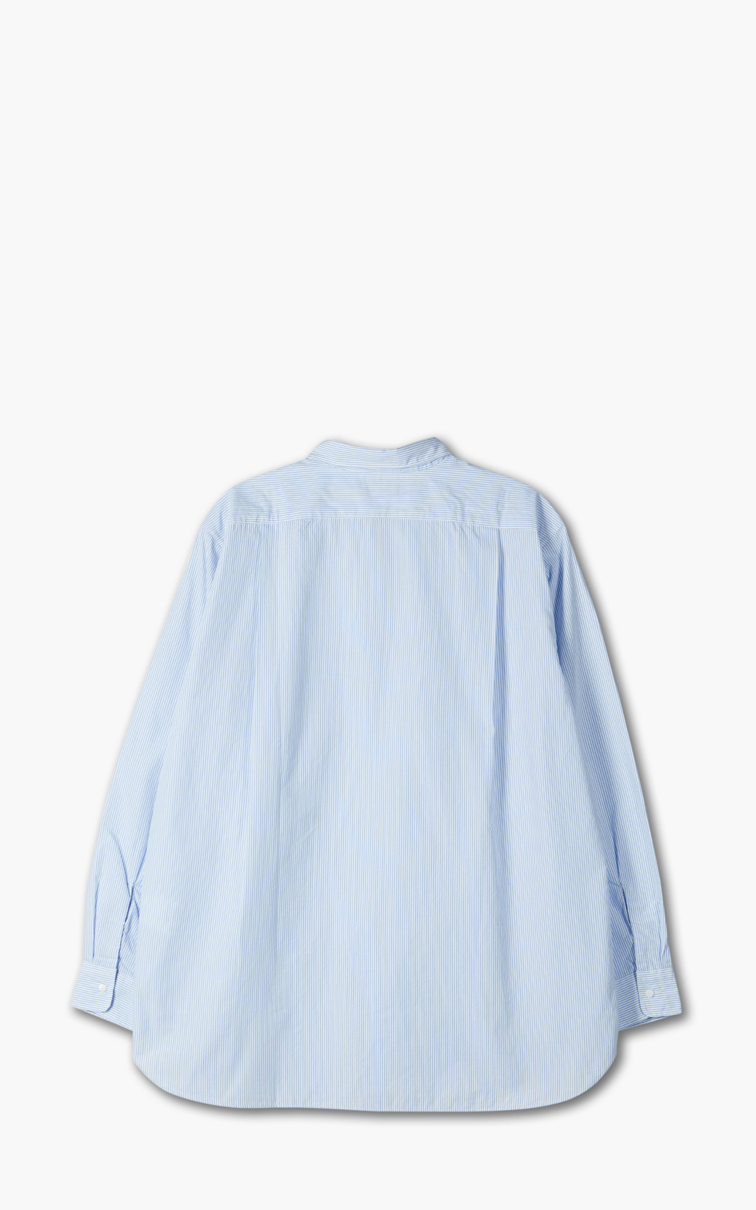 Nanamica Regular Collar Stripe Wind Shirt Sax | Cultizm