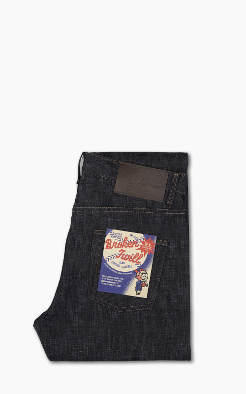 Naked & Famous Denim Easy Guy Broken Twill Slub Stretch Selvedge Indigo