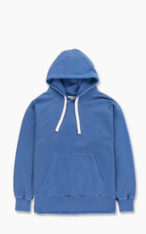 Nigel Cabourn Embroidered Arrow Hoody Washed Blue