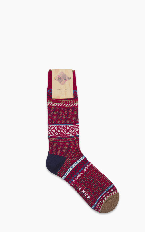 Chup Spring Stippling Socks Crimson