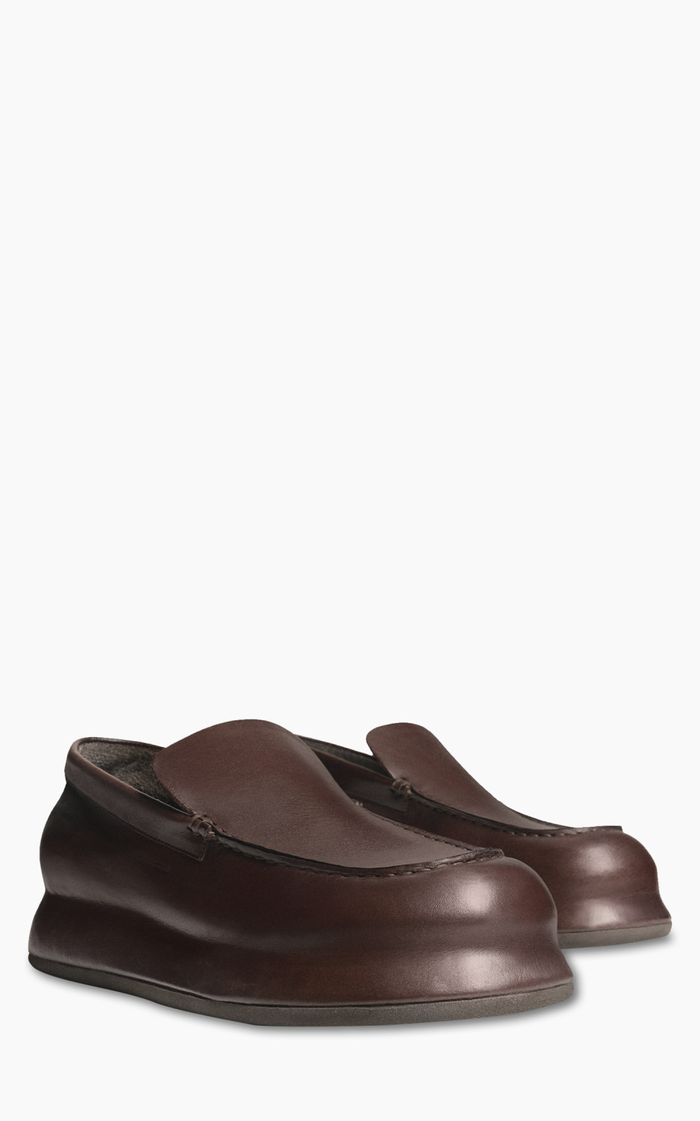 ローファー・オックスフォード JACQUEMUS Woman Loafers Brown 243FO1474355 830 Jacquemus Les Mocassins Bricciola Sculpted Loafers Brown