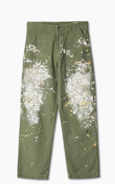 OrSlow US Army Fatigue Pants Green Used W/ Paint