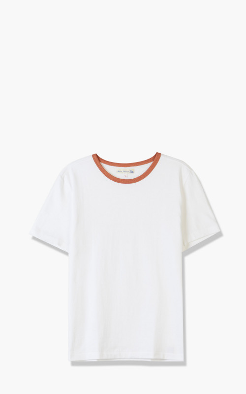 Merz b. Schwanen TR215B Retro Sport Tee White/Sunset