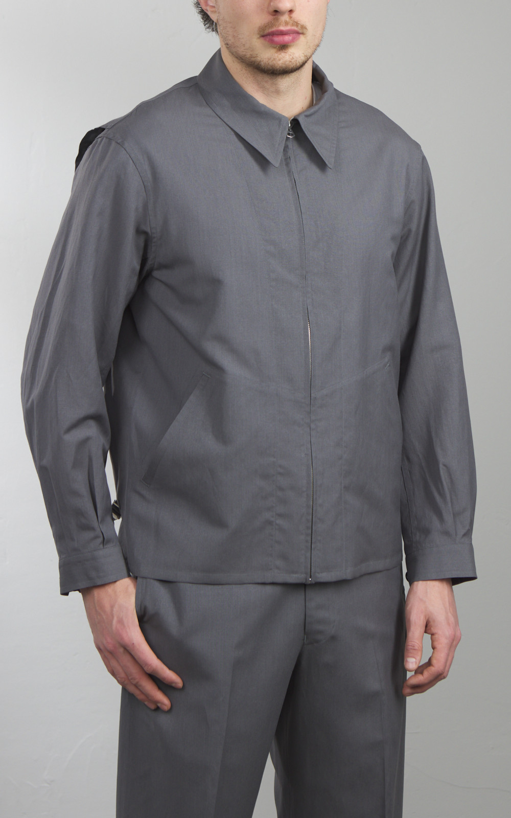 Kaptain Sunshine Fly Blouson Top Grey | Cultizm