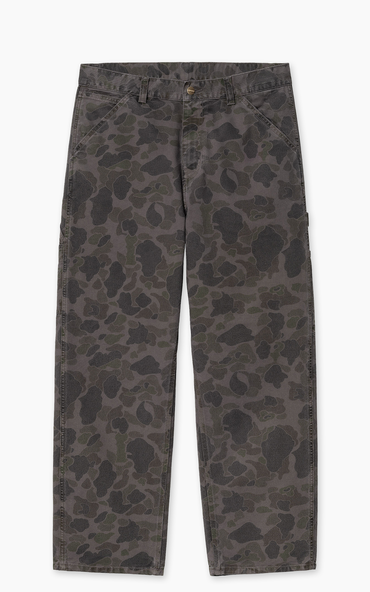 2024年冬【法人向けお歳暮】 Carhartt Green/Graphite Duck Camo Pant Knee Single Duck WIP パンツ