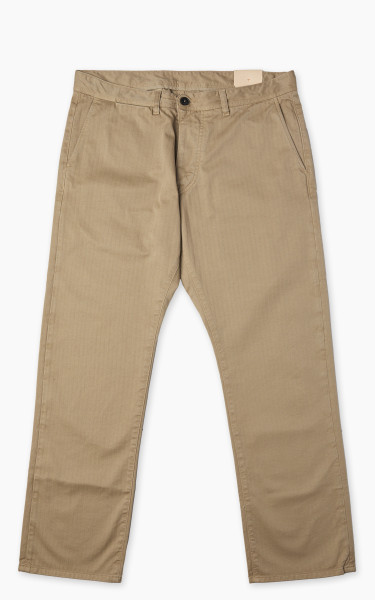 Fortela Reno Chino Trousers Herringbone Twill Beige