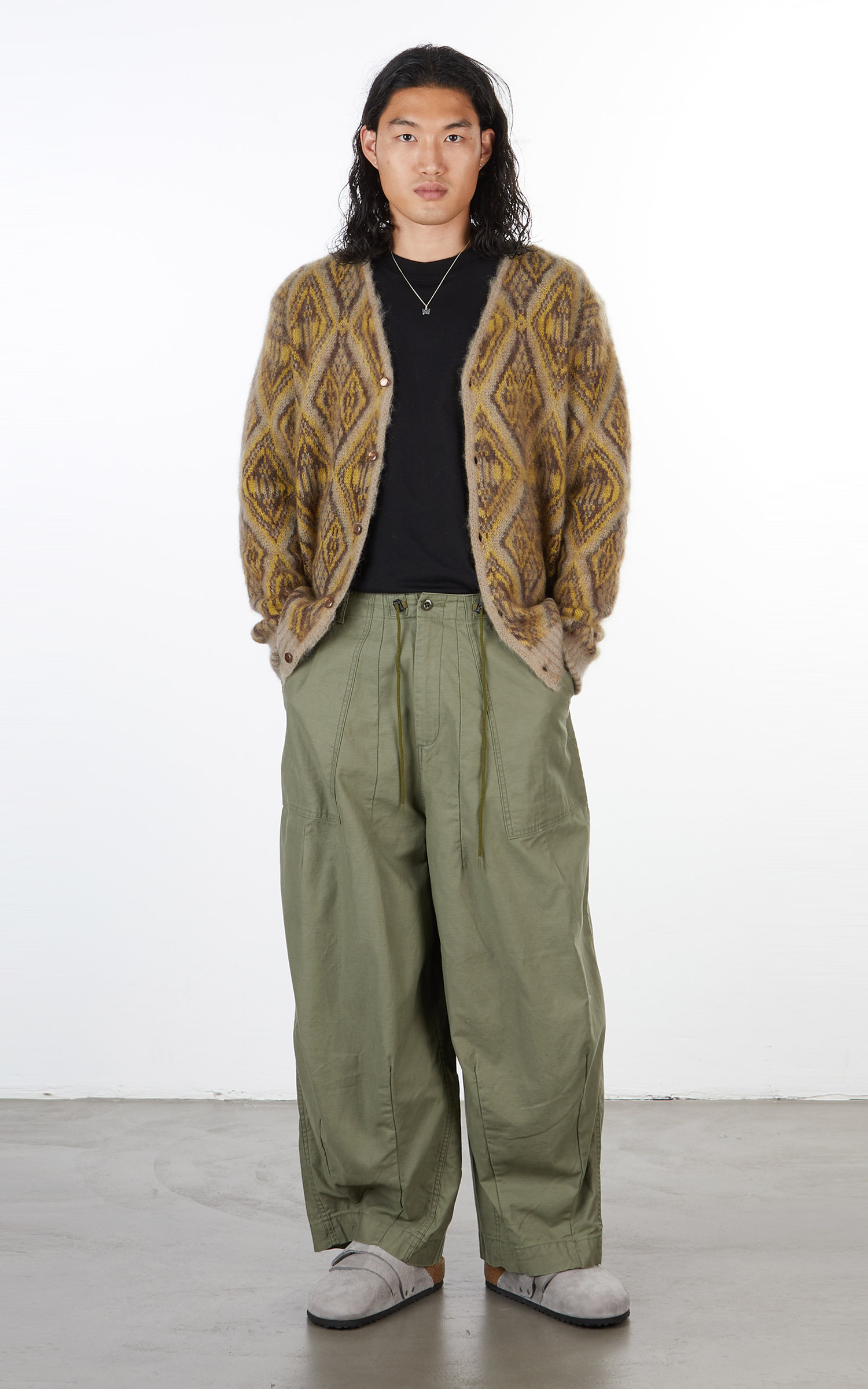 Needles H.D. Pant Fatigue Olive | Cultizm