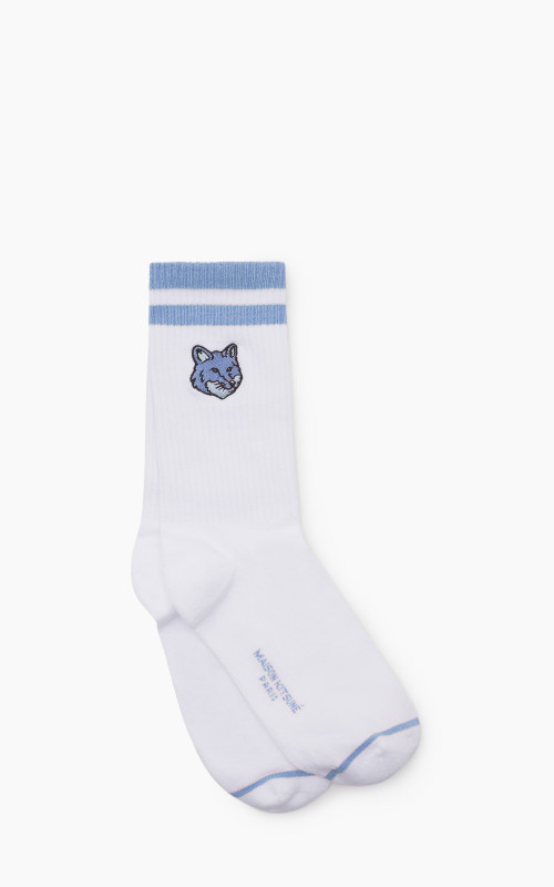 Maison Kitsuné Bold Fox Head Sporty Socks Hampton Blue