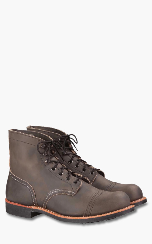 Red Wing Shoes 8086D Iron Ranger Charcoal Rough & Tough