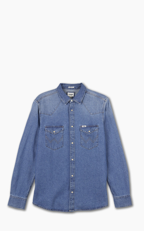 Wrangler L/S Western Shirt Icon Mid Stone