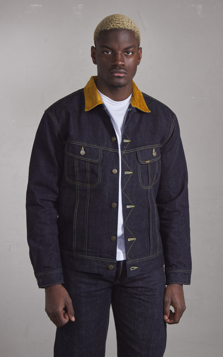 The Flat Head FN-OJ-D102 Denim Jacket Blanket Lined Indigo