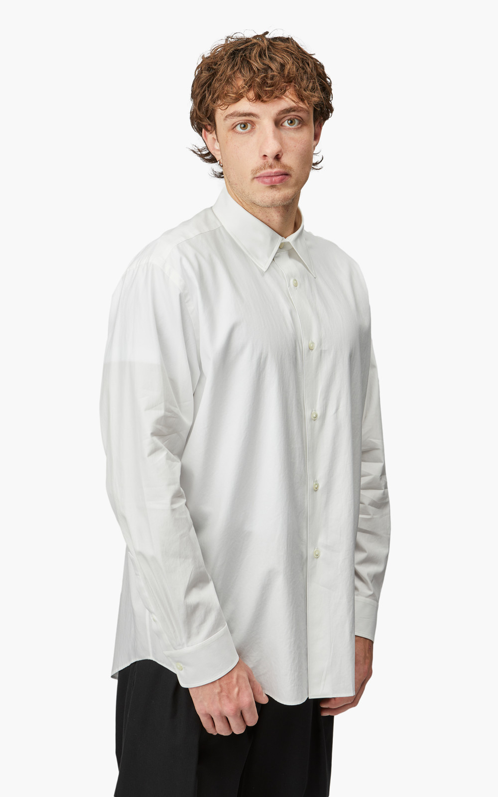 Auralee Washed Finx Twill Shirt White | Cultizm
