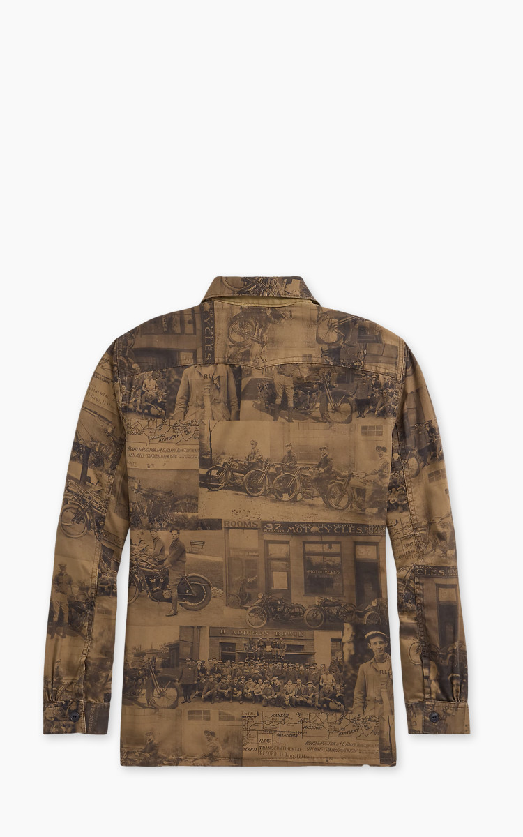 【極美品】RRL Print Woven Camp Shirt アロハシャツ M 極美品】RRL Print Woven Camp Shirt アロハシャツ M