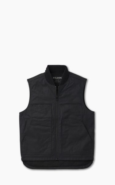 Filson Tin Cloth Insulated Work Vest Black