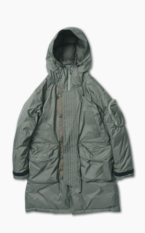 Nanga Aurora Down Field Half Coat Medium Grey