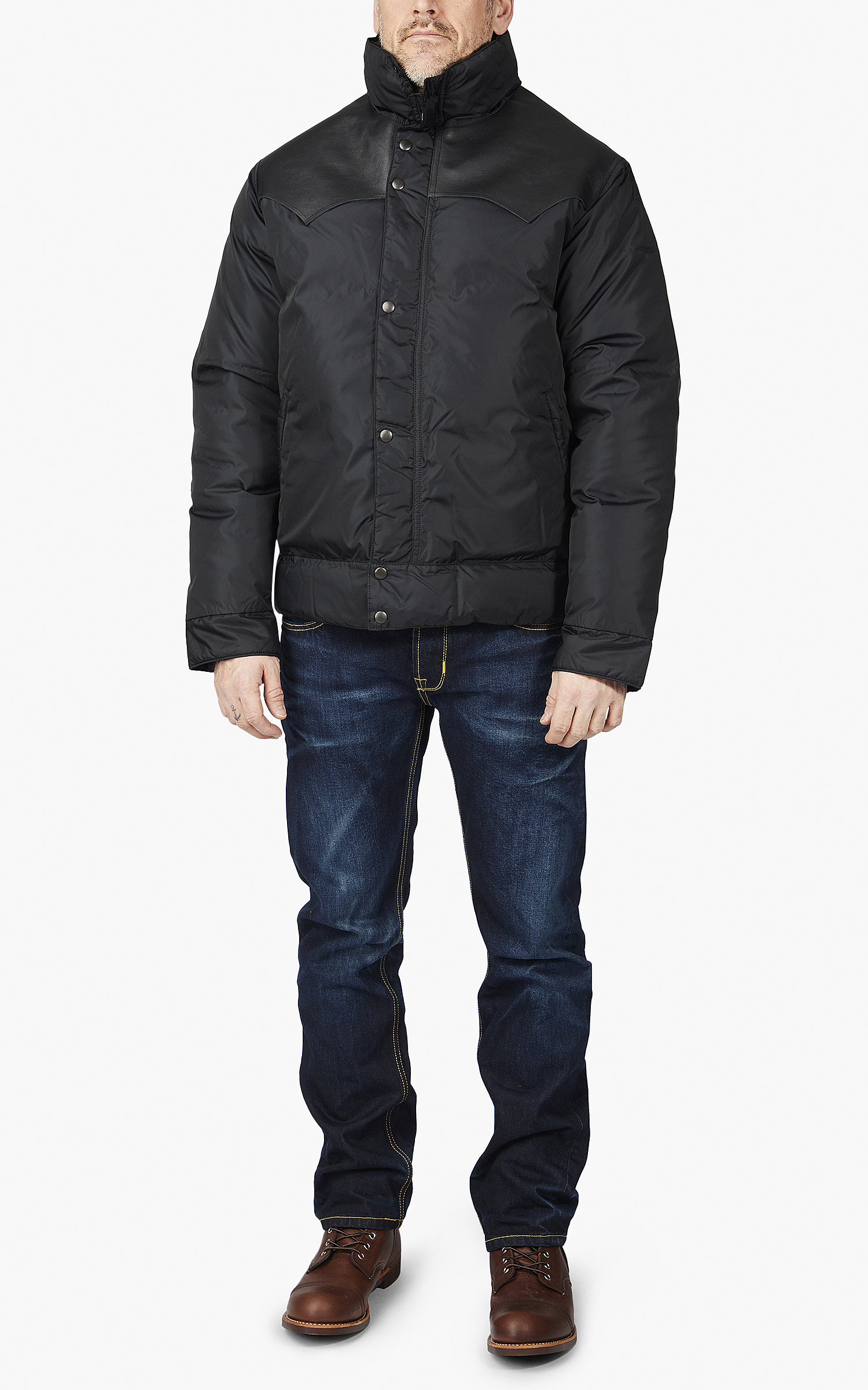 Rocky Mountain Featherbed Down Short Shell Jacket Black