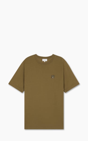 Maison Kitsuné Bold Fox Head Patch Comfort T-Shirt Khaki Green