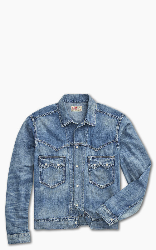 RRL Sawtooth Western Denim Jacket Hewson Wash