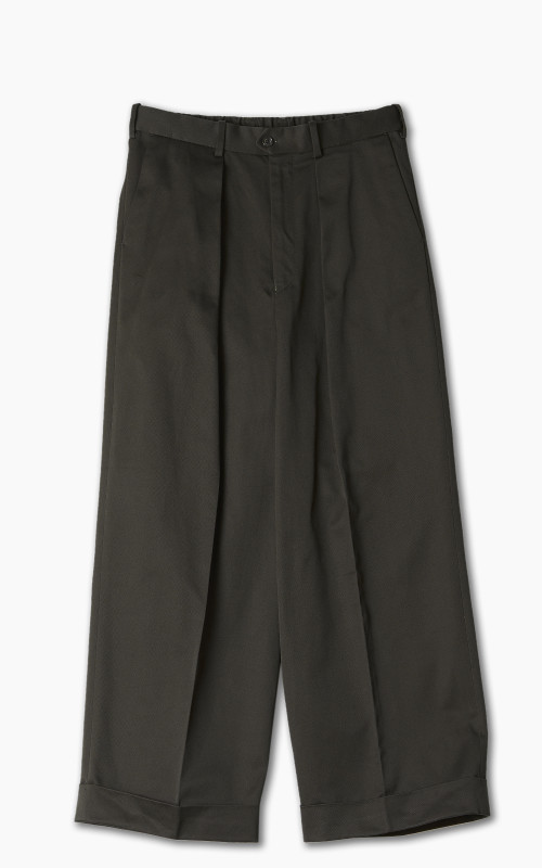 Markaware Pleated Wide Trousers Charcoal