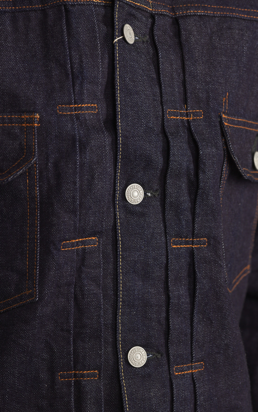 帽子 PHERROW'S / denim hunting 10.5oz Selvedge Denim Miner's Jacket in Washed Indigo – Blue