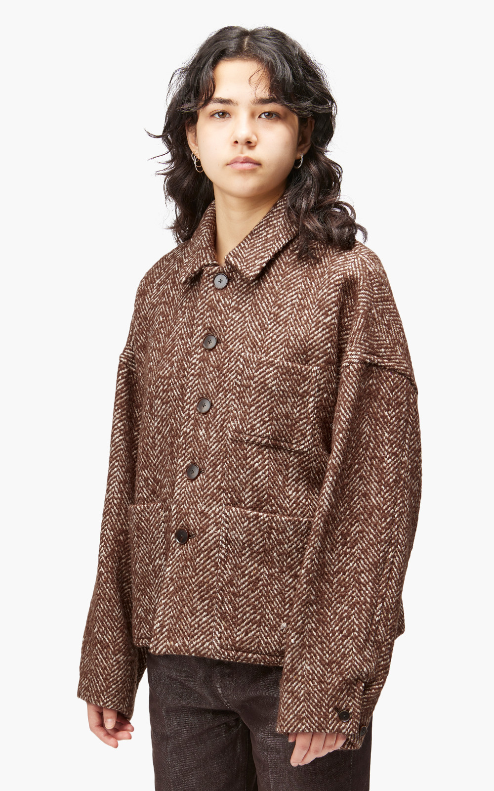 AURALEE HERINGBONE TWEED クリーニング済み サイズ4 - メルカリ