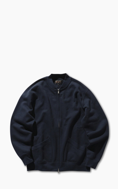 Beams Plus Zip Cardigan Sweat Navy