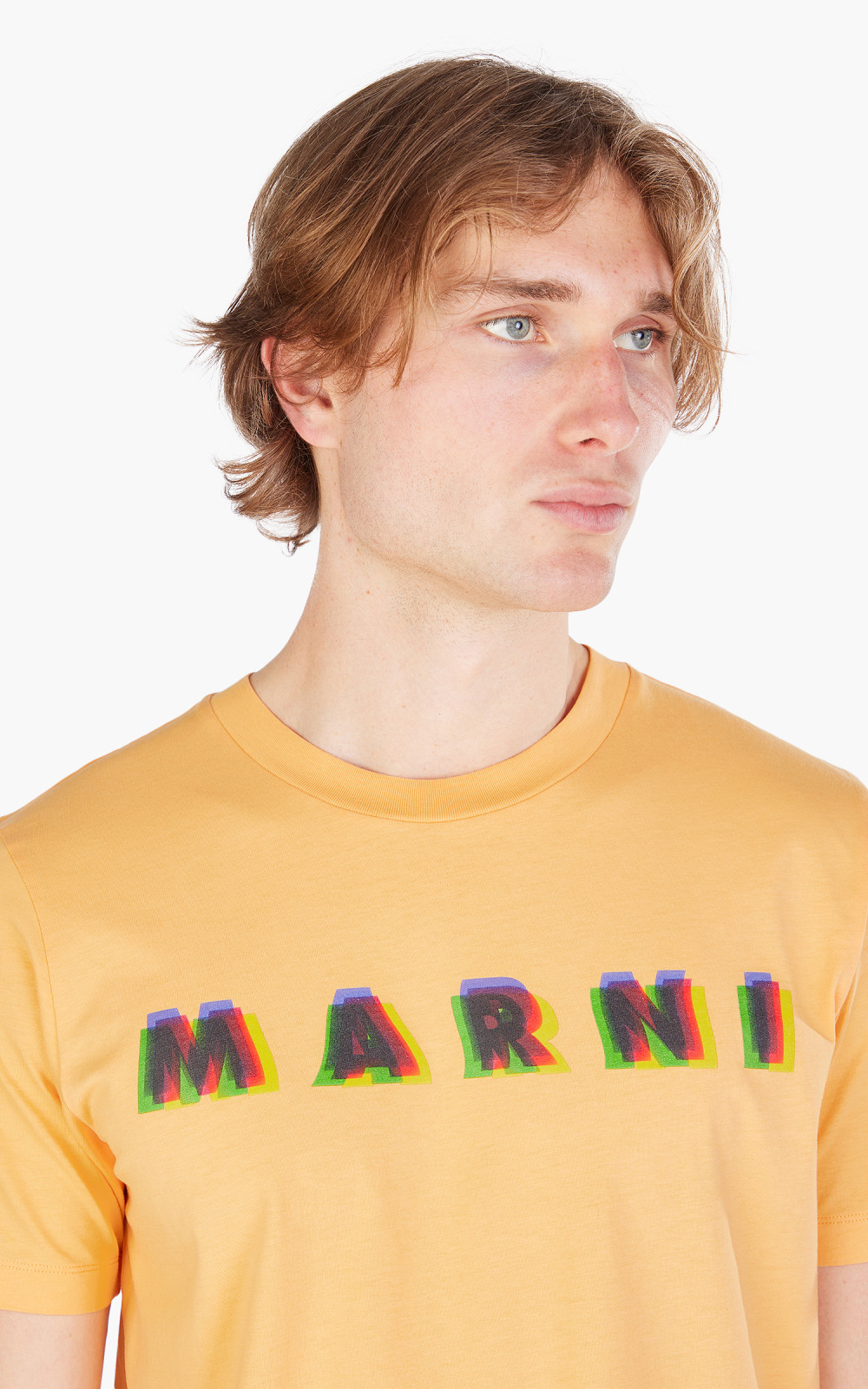 Marni Logo T-Shirt Orange | Cultizm