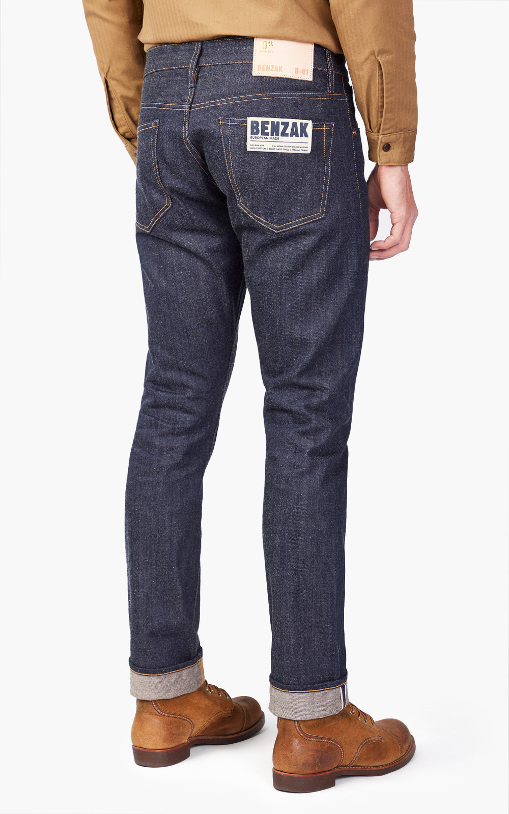Benzak B-01 Slim Brown Cotton Golden Selvedge 15oz '10-Year Benzak B-01 Slim Brown Cotton Golden Selvedge 15oz '10-Year